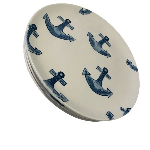 3 Trish Richman At Home International “By The Sea “ 8" Salad Plates vintage - Picture 9 of 14